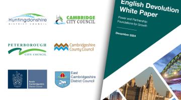 Decorative image, six involved councils logo's